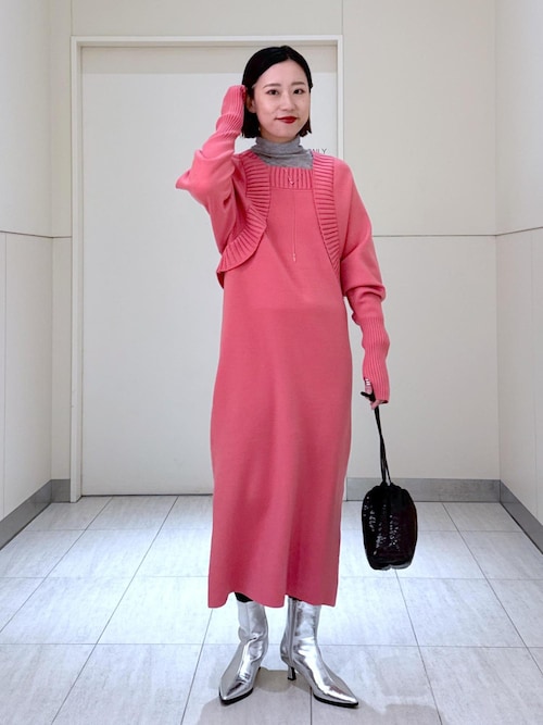 ボレロドッキングニットワンピース（ワンピース）｜ADAM ET ROPE