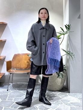 「25aw冬の新作」｜KUBOTAさん（レディース・159cm）の秋コーディネート