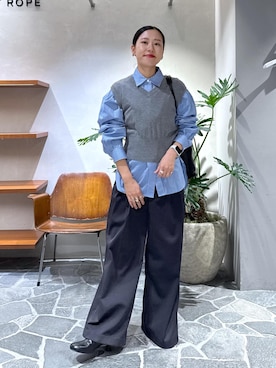 「25aw冬の新作」｜KUBOTAさん（レディース・159cm）の秋コーディネート