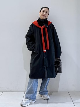 「アイテム（ピアス（両耳用））」を使った、KUBOTAさん（レディース・159cm・30代）の秋コーディネート