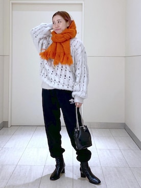 「UMBRO」｜KUBOTAさん（レディース・159cm）の冬コーディネート