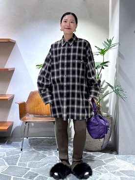 「ニットパンツ」｜KUBOTAさん（レディース・159cm・30代）の秋コーディネート