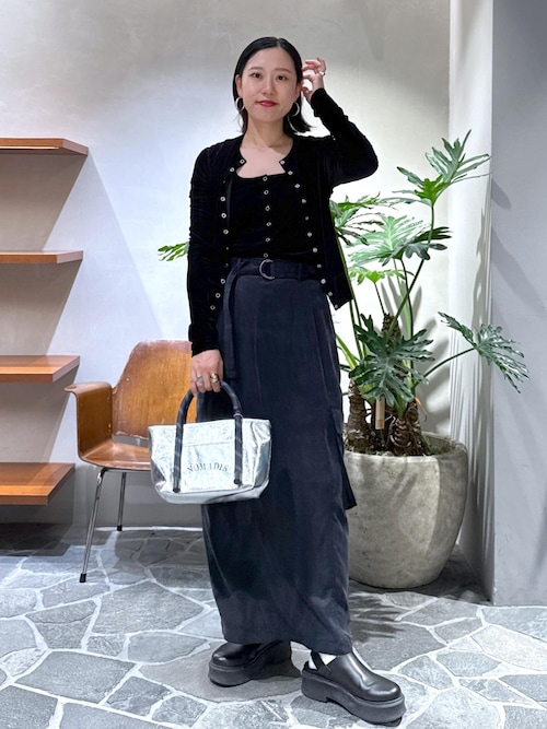 マルチWAYシアートリコットベロアカーディガン（カーディガン/ボレロ