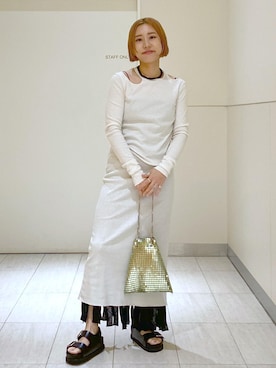 「アイテム（ワンピース/ドレス）」を使った、KUBOTAさん（レディース・159cm・30代）の春コーディネート
