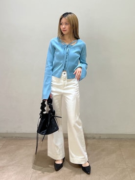 「FREE'S MART（フリーズマート）のアイテム（パンプス）」を使った、shioさん（レディース・153cm）の春コーディネート