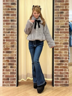 「INGNI（イング）のアイテム（ブーツ）」を使った、Yさん（レディース・155cm）の秋コーディネート