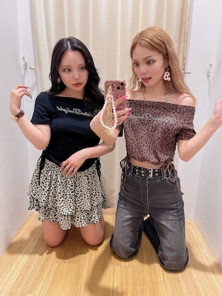 dia系 カシュクールトップス 多連ネックレス セット【平成ギャル