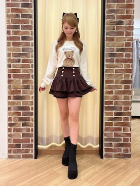 「INGNI（イング）のアイテム（ブーツ）」を使った、Yさん（レディース・155cm）の秋コーディネート