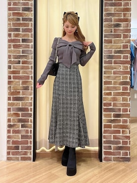 「INGNI（イング）のアイテム（ブーツ）」を使った、Yさん（レディース・155cm）の秋コーディネート