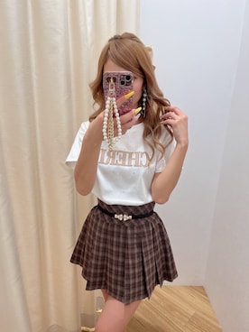 「INGNI（イング）のアイテム（Tシャツ/カットソー）」を使った、Yさん（レディース・155cm）の夏コーディネート