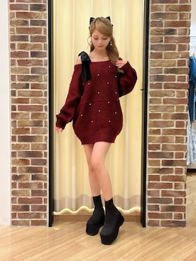 「INGNI（イング）のアイテム（ブーツ）」を使った、Yさん（レディース・155cm）の秋コーディネート