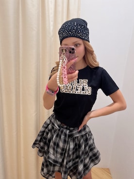 「INGNI（イング）のアイテム（Tシャツ/カットソー）」を使った、Yさん（レディース・155cm）の夏コーディネート