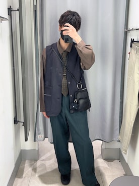 「RAGEBLUE（レイジブルー）のアイテム（ローファー）」を使った、ryoさん（メンズ・170cm）の春コーディネート