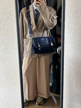 「COMME CA ISM（コムサイズム）のアイテム（フォーマルスーツ/小物）」を使った、ryoさん（メンズ・170cm）の夏コーディネート