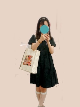 「アイテム（カチューシャ、ゴールド系）」を使った、aoさん（レディース・154cm）の秋コーディネート