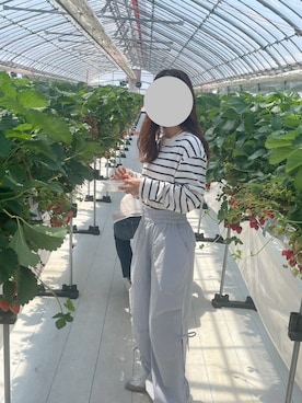 「アイテム（カーゴパンツ）」を使った、aoさん（レディース・154cm）の秋コーディネート