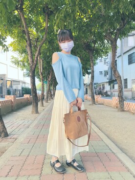 「通勤穿搭」｜「アイテム（バッグ）」を使った、euphie_feiii さん（レディース・158cm）の冬コーディネート