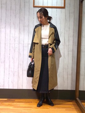 「Chez toi（シェトワ）のアイテム（ジャケット/アウター）」を使った、yukikoさん（レディース・167cm）の秋コーディネート