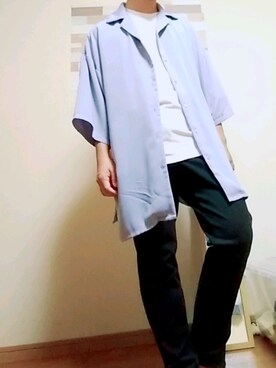 「SPINNS（スピンズ）のアイテム（その他アウター）」を使った、メルカリ好きのよぺさん（メンズ・168cm）の夏コーディネート