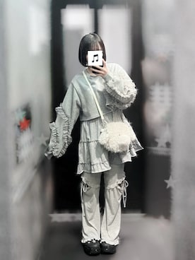 「Candy Stripper（キャンディストリッパー）のアイテム（バッグ）」を使った、萌さん（レディース・149cm）の春コーディネート