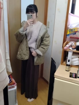 「アイテム（ノーカラージャケット）」を使った、まあちゃんさん（レディース・158cm・20代）の秋コーディネート