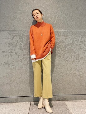 石黒晶さん(レディース・166cm)の秋コーディネート