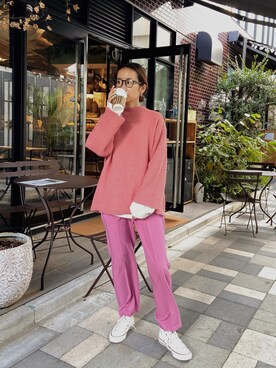 石黒晶さん(レディース・166cm)の秋コーディネート