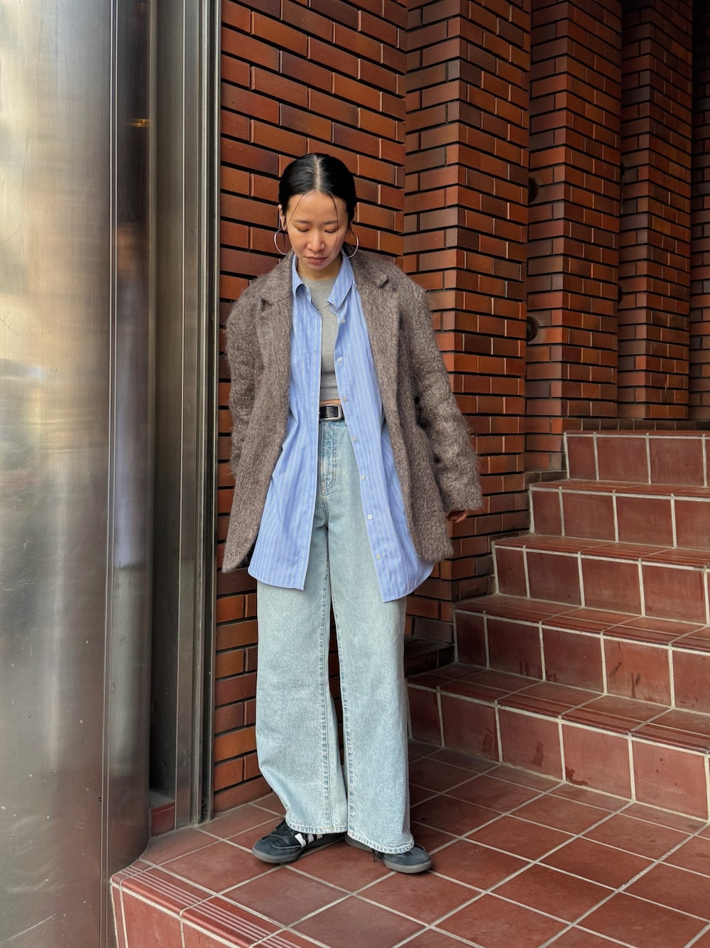 CLANE/クラネ】MIX SHAGGY OVER TAILORED JACKET/ミックス