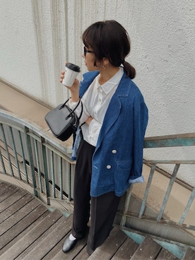 石黒晶さん(レディース・166cm)の春コーディネート