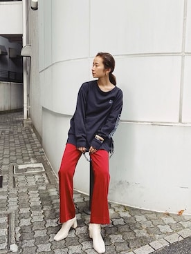 石黒晶さん（レディース・166cm）の秋コーディネート