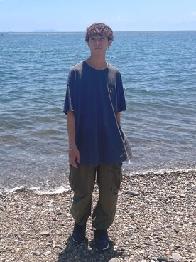 SHUさん（メンズ・170cm）の夏コーディネート