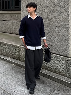 「アイテム（シャツ/ブラウス）」を使った、Asuさん（メンズ・178cm・10代）の秋コーディネート