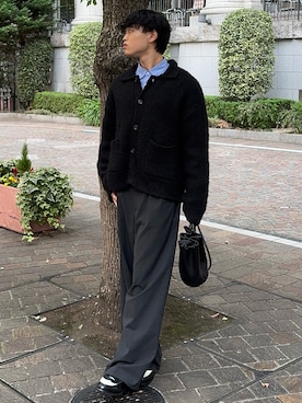 「アイテム（トップス）」を使った、Asuさん（メンズ・178cm・10代）の秋コーディネート