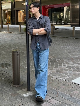「アイテム（ローファー）」を使った、Asuさん（メンズ・178cm・10代）の夏コーディネート