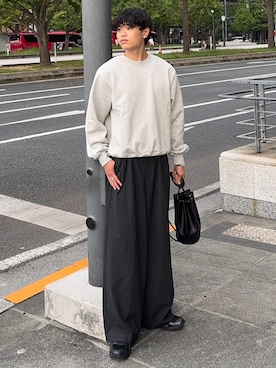 「アイテム（バッグ）」を使った、Asuさん（メンズ・178cm・10代）の秋コーディネート