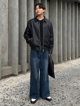 「CALLNE（カルネ）のアイテム」を使った、Asuさん（メンズ・178cm）の春コーディネート