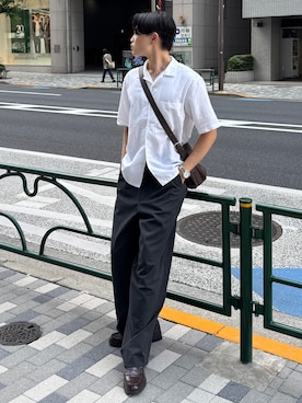 「アイテム（ショルダーバッグ）」を使った、Asuさん（メンズ・178cm・10代）の夏コーディネート