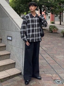 「アイテム（ブレスレット）」を使った、Asuさん（メンズ・178cm・10代）の秋コーディネート