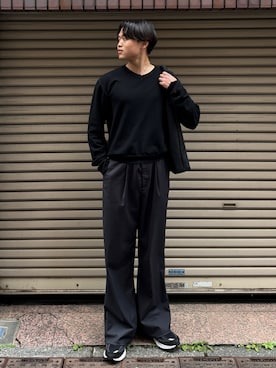 「CALLNE（カルネ）のアイテム」を使った、Asuさん（メンズ・178cm）の春コーディネート