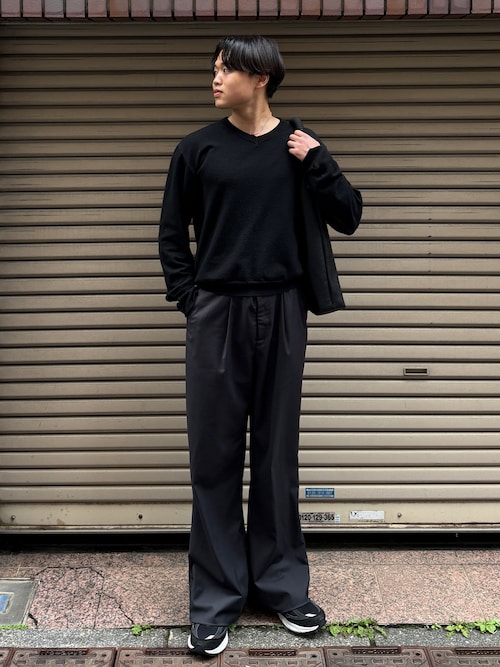 LURAKU】one tuck flare slacks / 1タックフレアスラックス