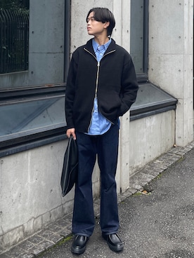 「アイテム（トートバッグ）」を使った、Asuさん（メンズ・178cm）の秋コーディネート