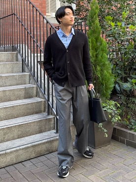 「CALLNE（カルネ）のアイテム」を使った、Asuさん（メンズ・178cm）の春コーディネート