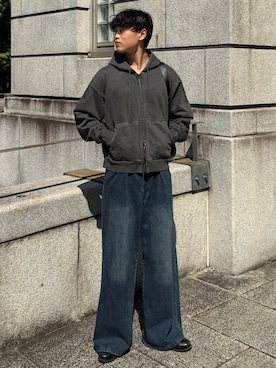 「アイテム（ローファー）」を使った、Asuさん（メンズ・178cm・10代）の秋コーディネート