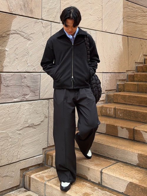 LURAKU ブラウン スエード風 ジップアップジャケット Mサイズ LURAKU（ルラク）の「【LURAKU】Synthetic Suede Zip Jacket / LURAKU