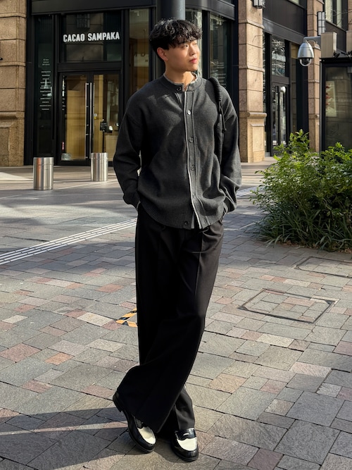 別注 EMBOSSED LOAFERS BLACK WHITE CROCODILE COMBI（ローファー