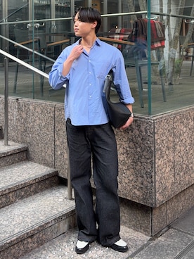 「CALLNE（カルネ）のアイテム」を使った、Asuさん（メンズ・178cm）の春コーディネート