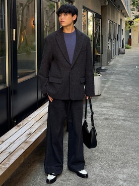 「アイテム（デニムパンツ）」を使った、Asuさん（メンズ・178cm・10代）の秋コーディネート