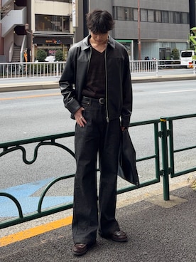 「MM6 Maison Margiela（ｴﾑｴﾑｼｯｸｽ ﾒｿﾞﾝ ﾏﾙｼﾞｪﾗ）のアイテム」を使った、Asuさん（メンズ・178cm）の冬コーディネート