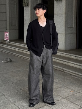 「アイテム（ネックレス）」を使った、Asuさん（メンズ・178cm）の秋コーディネート
