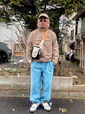 「NIKE（ナイキ）のアイテム（帽子）」を使った、4U♾1984さん（メンズ・170cm）の冬コーディネート